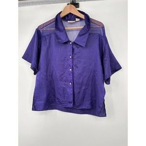 Victoria’s Secret vintage gold label shirt size S red short sleeves‎ Purple